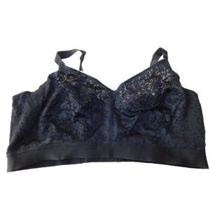 Chantelle Size 38G Black Soft lace Cup Wirefree Bra NWT $68